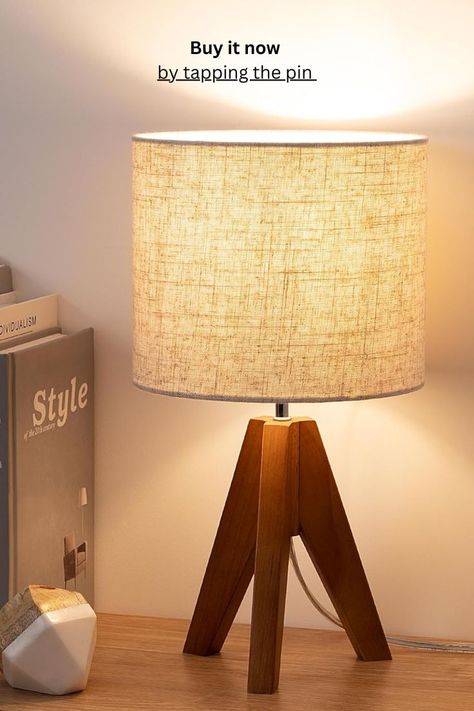 Brighten up your space with this charming EDISHINE Tripod Table Lamp! 🌟 With its light brown wooden base and cozy linen beige lampshade, it's the perfect addition to your nursery, bedroom, or living room. At 14.2 inches, this cute bedside lamp adds warmth and style to any room, creating the perfect ambiance. Ideal for nightstands or as a decorative touch! 🛏️✨ #CozyLighting #TableLampGoals #BedroomDecor #NurseryVibes #WarmAndInviting #HomeDecor #LightUpYourLife Lamp For Nursery, Bedroom Kid, Living Room Light, Tripod Table Lamp, Tripod Table, Nightstand Lamp, Kid Room, Bedside Lamp, Bedroom Lighting