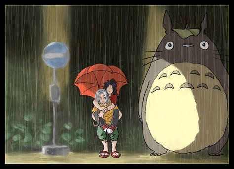 Last night at the bus stop... by Bowie-Spawan on DeviantArt Totoro Drawing, My Neighbour Totoro, Studio Ghibli Characters, Ghibli Artwork, Cute Cartoon Images, My Neighbor Totoro, Bus Stop, The Bus, Bullet Journal Ideas Pages