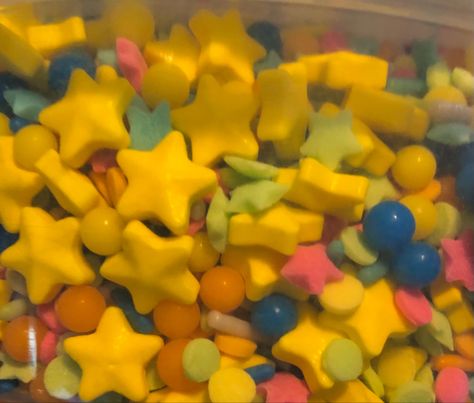 Yellow Star Aesthetic, Star Shape Aesthetic, Star Core Aesthetic, Star Core, Star Sprinkles, Star Food, Pretty Star, Love Stars, Star Girl