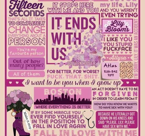 It Ends With Us Journal, Annotation Tips, Book Annotation Tips, Hoover Books, Colleen Hoover Books, Book Reading Journal, Best Quotes From Books, 2nd Year, It Ends With Us