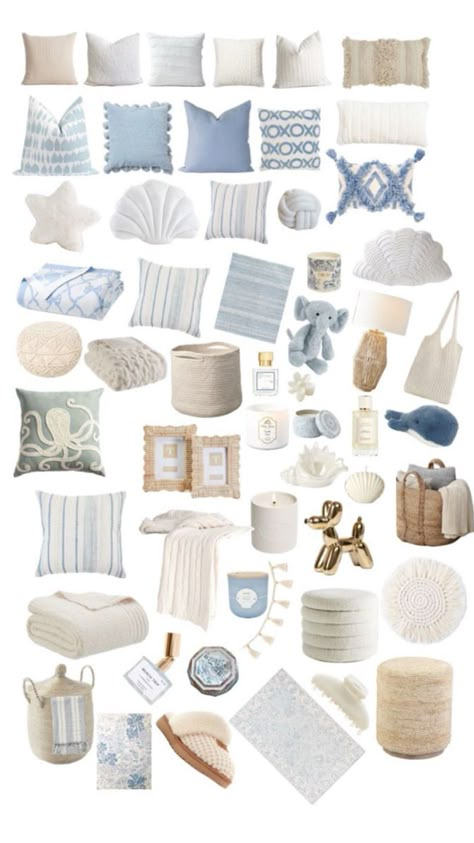 Coastal Grandmother Room Decor, Coastal Vanity Ideas Bedroom, Sea Salt Bedroom, Blue Themed Room, Redo Room Ideas, Coastal Granddaughter Bedroom, Granddaughter Bedroom, Blue Coastal Bedroom, Coastal Cowgirl Room