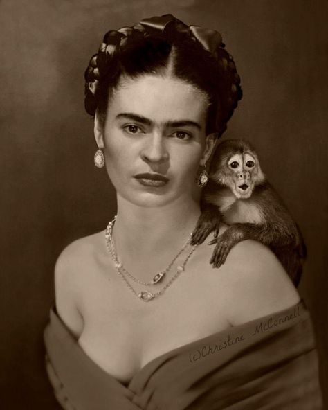 Frida Kahlo Monkey, Frida Kahlo Diego Rivera, Freida Kahlo, Frida Kahlo Artwork, Frida Kahlo Paintings, Frida Kahlo Portraits, Kahlo Paintings, Frida Kahlo Style, Frida And Diego