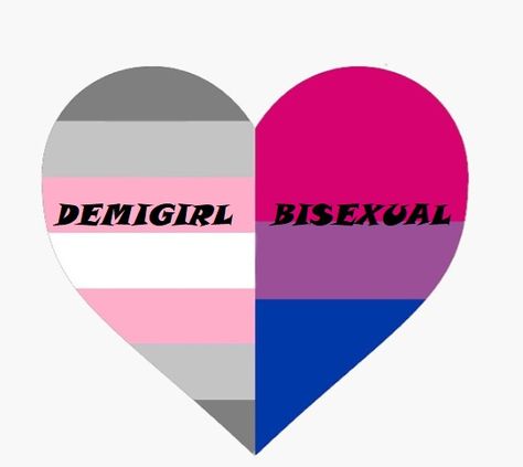 Demigirl Clothes, Demi Girl Meaning, Demi Girl Flag, Demi Flag, Demigirl Outfits, Bi Art, Demi Girl, Girl Bi, Tinky Winky