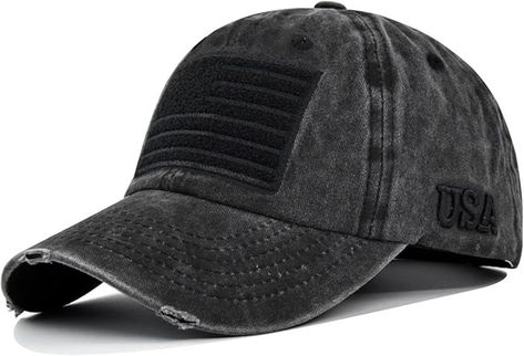 Amazon.com: American Flag Baseball Cap Embroidery Adjustable Washed Vintage Cotton Denim Distressed Hat for Women Men Black : Sports & Outdoors Baseball Cap Embroidery, Cap Embroidery, Fishing Hats, Distressed Hat, Fishing Hat, Hat For Women, Vintage Cotton, Hats For Women, American Flag