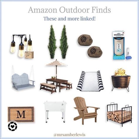 Amazon Summer Outdoor Deck and Patio Finds! I have a ton saved in my Amazon storefront, these are just a few! 🌲 Follow my shop @MrsAmberLewis on the @shop.LTK app to shop this post and get my exclusive app-only content! #liketkit #LTKhome #LTKunder50 #LTKSeasonal @shop.ltk https://liketk.it/3GF7V Deck And Patio, Amazon Storefront, Outdoor Deck, Amazon Finds, Store Fronts, Outdoor Furniture Sets, I Shop, Farmhouse, Outdoor Furniture