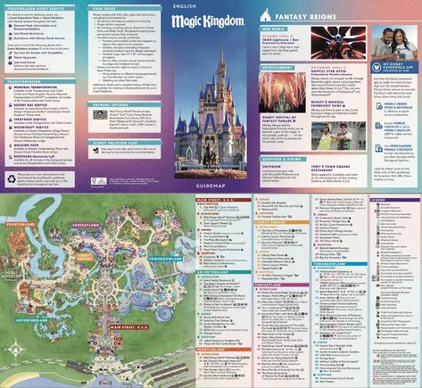 2024 Magic Kingdom Map of Disney World (Printable PDF) Map Of Magic Kingdom Disney World, Disney Maps Printable, Magic Kingdom Map 2024, Magic Kingdom Rides List 2024, Magic Kingdom In One Day, Magic Kingdom Itinerary 1 Day, Map Of Disney World, Animal Kingdom Map, Magic Kingdom Dining