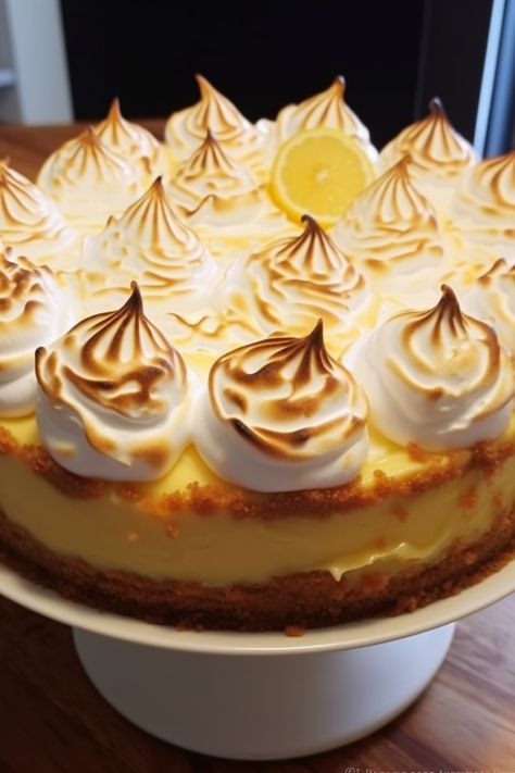 Lemon Meringue Dream Cheesecake - An Organized Chaos Meringue Cheesecake, Italian Lemon Pound Cake, Meringue Topping, Lemon Meringue Cheesecake, Cheesecake Layer, Cookies From Scratch, Lemon Pound Cake, Lemon Meringue Pie, Organized Chaos