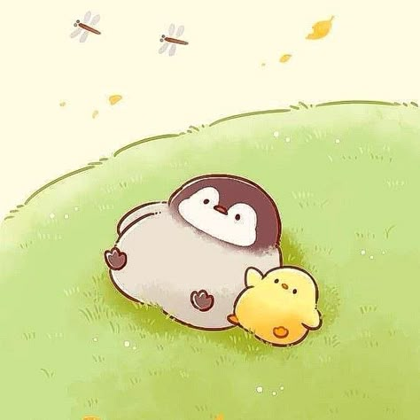 Cute Ducks, Little Drawings, Cute Little Drawings, Cute Animal Drawings, Cute Wallpaper Backgrounds, Cute Wallpaper, Cute Doodles, Cute Kawaii, Doodle Art