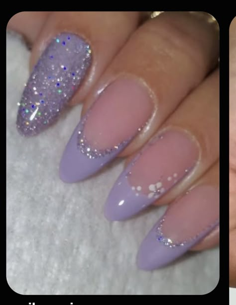 Nail Art Designs Purple Lavender, Cute Nails For Birthday Purple, Xv Nails Purple, Dance Nails Designs, Olivia Rodrigo Nail Inspo Guts, Olivia Rodrigo Nails Ideas Guts, Purple Holiday Nails, Sweet Sixteen Nails, Olivia Rodrigo Nails