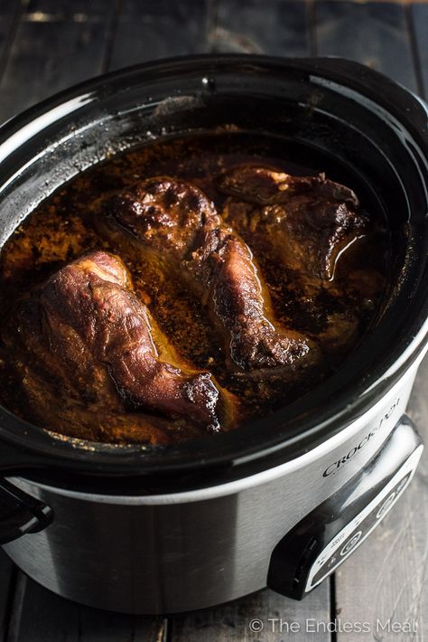 Crock Pot Korean Gochujang Pork is crazy tender and slightly sweet, smoky, and a little spicy. It's a super easy dinner recipe that can be served as a main, or on pizza, noodles, tacos, and more. You will LOVE it! | theendlessmeal.com Gochujang Pork, Shredded Beef Tacos Recipes, Law School Party, Pork Tenderloin Crock Pot Recipes, Pulled Pork Tenderloin, Tenderloin Recipes Crockpot, Easy Pulled Pork Slow Cooker, Pork Loin Crock Pot Recipes, Slow Cooker Chicken Marsala