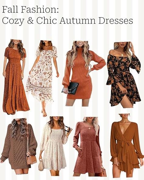 Check out this photo from CreatorBambi Curated Outfit, Dress Amazon, Amazon Dresses, Womens Fall Dress, Date Dresses, Fashion Collage, Winter Dress, Amazon Products, Night Outfits