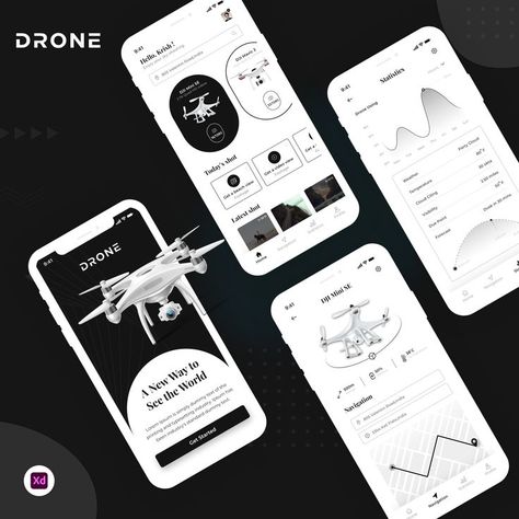 #drone #droneapplication #mobileapp #mobileappdevelopment #dronemobileapp #mobileui #UIUX #uxdesign #uidesign #websitedesign #topdesign #droneapp #dronemobileapp #uitrends #uidesignpatterns #inexture Vr Design, Food Website Design, Drone App, Mobile Application Design, App Interface Design, Daily Ui, Mobile App Ui, App Interface, Application Design