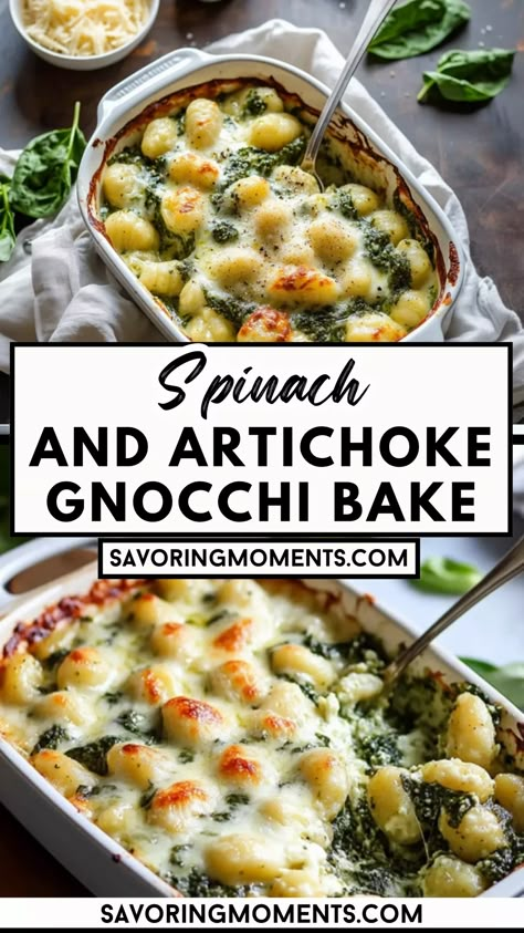 Dive into the ultimate comfort food with this creamy, cheesy spinach and artichoke gnocchi bake! It's a perfect blend of tender gnocchi, savory artichokes, and fresh spinach – all baked to bubbly perfection in just one pan. Ideal for busy weeknights or when you're craving something cozy and satisfying.
Discover how easy this recipe is – click for details
#gnocchirecipes #spinachartichokebake #easybakedrecipes #dinnerrecipes #comfortfood #onepanrecipes #quickdinnerideas #vegetarianrecipes #... Artichoke Gnocchi, Gnocchi Casserole, Recipes With Spinach, Fresh Spinach Recipes, Gnocchi Bake, Gnocchi Recipes Easy, Gnocchi Dishes, Spinach Balls, Baked Artichoke