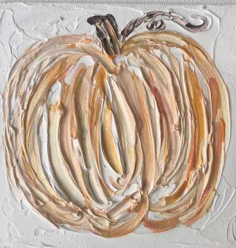 Drywall Art, Plaster Crafts, Fall Decor Diy Crafts, Colorful Paintings Acrylic, Texture Paint, Plaster Art, Pumpkin Art, Textured Canvas Art, Canvas Painting Diy