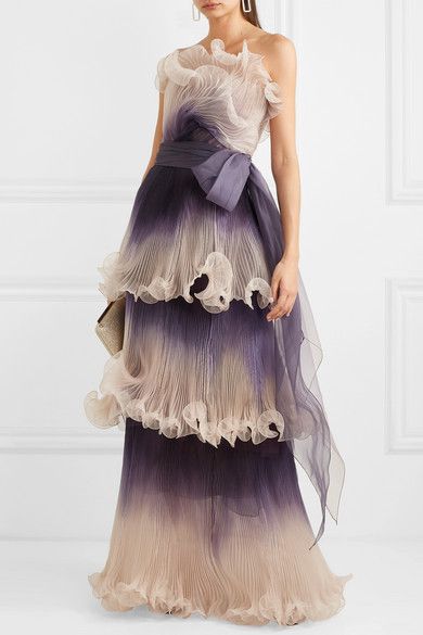 Draped Outfits, Dramatic Dress, Organza Gown, Gala Gowns, Organza Gowns, Concept Clothing, Fantasy Closet, Strapless Neckline, Fairytale Dress