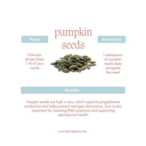 Are you aware of the powerful effects of seed cycling on your hormones? Seed cycling is a natural and gentle approach to supporting hormone balance by incorporating specific seeds into your diet during different phases of the menstrual cycle. Here are some of the 🔑 benefits of the practice and why I swear by it: ✅ Reduces PMS Symptoms The seeds used in seed cycling contain nutrients like zinc, magnesium, and essential fatty acids that support the body’s hormone production and metabolism. ... Flax Seed Benefits, Seed Cycling, The Menstrual Cycle, Cycle Syncing, Estrogen Dominance, Hormone Balance, Flax Seeds, Reproductive Health, Essential Fatty Acids