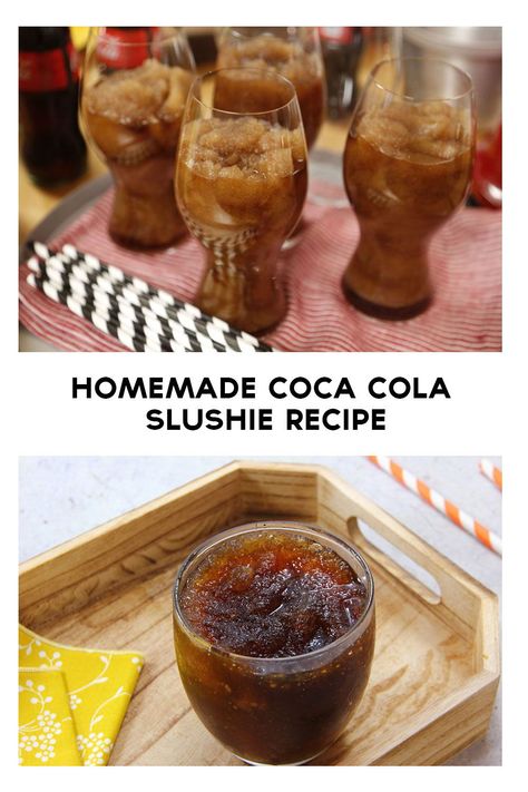 Whether you’re looking for a tasty icy dessert or just want to cool down on a hot summer day, making a slushie is always a great option. One of our favorite slushies has to be the coke slushie and today we will share 3 different methods on how to make a coke slushie! Coke Slushie Recipe Blender, Coke Icee Recipe, Slushie Ideas, Homemade Coca Cola, Cola Slushie, Coke Slushie Recipe, Coke Slushie, Coke Floats, Slushie Recipes