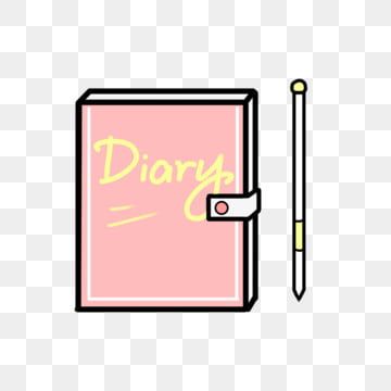 Diary Png, Illustration Diary, Pen Clipart, Diary Icon, Pen Png, Pink Diary, Pink Clipart, Employees Card, Pen Icon