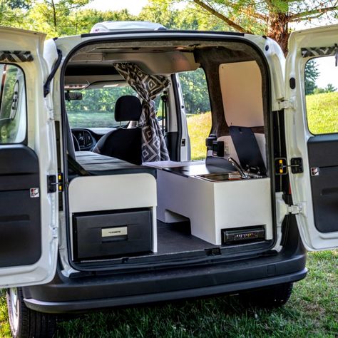 RAM ProMaster City van interior Ram Promaster City Conversion, Camper Van Conversions, Custom Camper Vans, Rv Van, Custom Campers, Van Conversions, The Ram, Camper Van Conversion, Ram Promaster