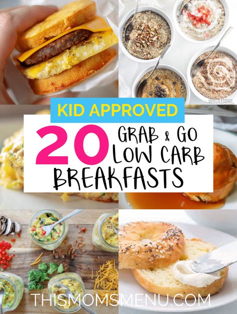 Low Carb Grab And Go, Grab And Go Breakfast Ideas, Low Carb Breakfasts, Low Carb Cereal, Keto Granola, Low Carb Low Fat Recipes, Grab And Go Breakfast, Low Carb Low Sugar, Low Fat Yogurt