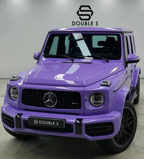 Black G Wagon, Mercedes Jeep, Custom Wheels Cars, Purple Vinyl, مرسيدس بنز, Dream Cars Mercedes, Purple Car, Mercedes G Wagon, Car Modification