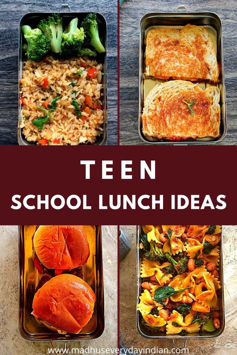 Lunch Ideas For College Students, Vegetarian School Lunch Ideas, Lunch Ideas For College, School Lunch Ideas For Teens, Lunch Ideas For Teens, Easy Lunch Box Recipes, School Lunch Recipes, Easy Lunch Boxes, School Lunch Ideas