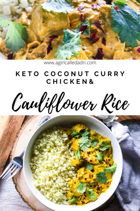 Coconut Chicken Curry Recipe, Chicken With Cauliflower Rice, Coconut Cauliflower Rice, Chicken With Cauliflower, Butter Replacement, The Egg Diet, Chicken Cauliflower, Chicken Parmigiana, Boiled Egg Diet Plan