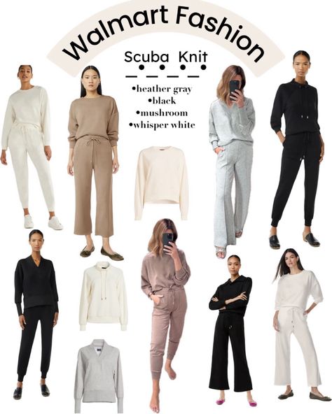 Shop Scoop Women's Ultimate ScubaKnit … and other curated products on LTK, the easiest way to shop everything from your favorite creators. Scuba Knit, Walmart Fashion, Knit Pants, Knit Fashion, Winter White, Pants Outfit, Comfortable Fashion, Funnel, Cropped Pants