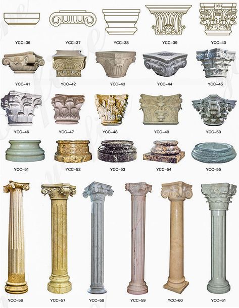 High-Quality White Marble Roman Columns Stock at YouFine Marble Pillar, Western Sculpture, Ionic Column, Earth Drawings, Doric Column, Marble Carving, Corinthian Column, Marble Columns, Roman Columns