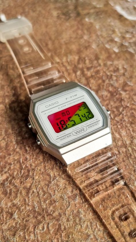 F91W double Trouble Mod Modified White Transparent Casio Watch With Two-tone Screen Mod - Etsy Bright Lamp, Watch Battery, Double Trouble, We Watch, Custom Watch, Wrist Watches, Casio Watch, Croatia, Two Tone