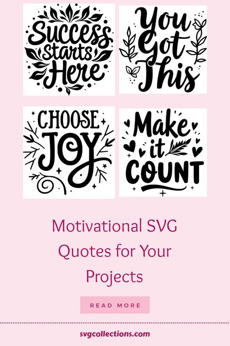 Looking for a spark of inspiration that you can use in your crafting? Check out our collection of motivational SVG quotes that bring positive energy to your same-old routine. Perfect for crafting with machines like Cricut and Silhouette, these uplifting phrases can transform boring wall spaces into inspiring art. Imagine carrying a tote bag that says, 'Dream Big,' or decorating a mug with 'You Got This.' Perfect gifts or designs for your office, classroom, and personal projects, ignite your creativity today with beautiful words of motivation. Cute Sayings And Quotes, Poster For Your Room, Words Of Motivation, Quote Stencils, Book Svg, Vibrant Poster, Uplifting Phrases, Wedding Wine Glasses, Motivational Svg