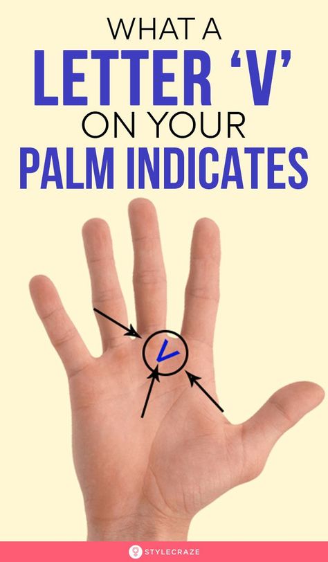 What A Letter ‘V’ On Your Palm Indicates: Interestingly, there’s a particular line in the palm of your hands that can tell you if being a millionaire or having a smooth love life is your destiny or not! This special line is V-shaped. To know more keep reading. #Treding #Palm Words With Double Meanings, Palm Signs Of A Witch, Palm Reading Charts For Beginners, Hand Reading Palms, Palm Reading Love Line, Hand Lines Meaning, Basic Palm Reading, Hand Astrology, Palm Reading Lines