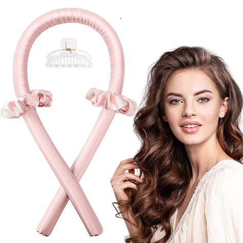 Sleep In Curls, Curlers For Long Hair, Heatless Curling Rod Headband, Foam Rollers Hair, Curling Rod Headband, Heatless Curling Rod, No Heat Hair Curlers, Natural Looking Curls, Heatless Curling