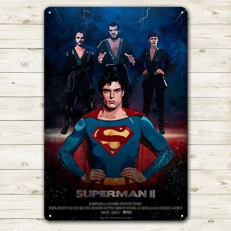 #Sign #eBay #moviemetalposter #ArtDeco #artdecor #WallMounted #DoorMounted #TVMoviesMusic #Superman Superman Posters, Christopher Reeves, Movie Franchises, Superman Movie, Christopher Reeve Superman, Superman 2, Movies Art, Action Comics 1, Superman Movies