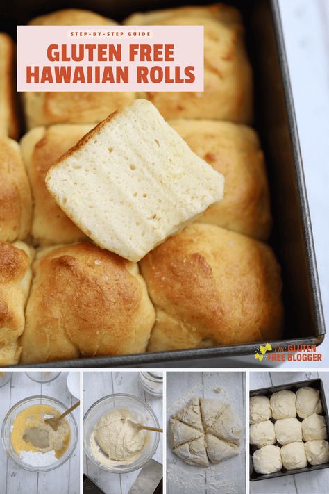 Gluten Free Hawaiian Cinnamon Rolls, Gf Hawaiian Rolls, Gluten Free Sweet Rolls, Gluten Free Hawaiian Rolls, Dessert Recipes Gluten Free, Gf Biscuits, Hawaiian Dessert Recipes, Hawaiian Dessert, Gluten Free Rolls