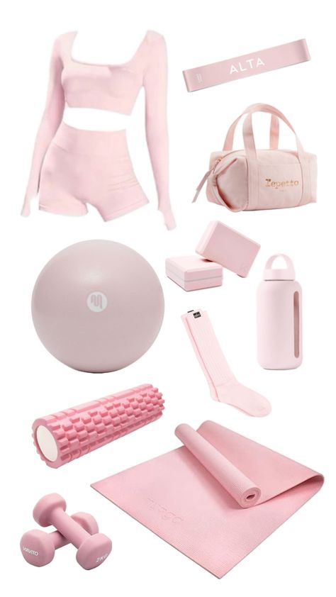 Pilates Set, Pilates Accessories, Clean Girl, Scrunchies, Pilates, Vision Board, Gift Ideas, Christmas, Pink