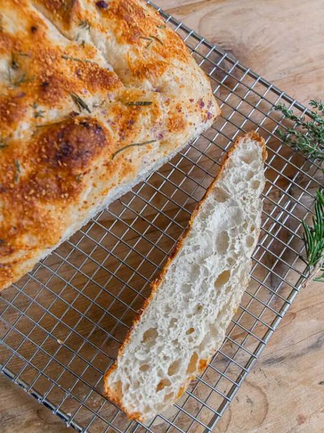 Incredibly Easy Sourdough Focaccia Bread - Twelve On Main Sourdough Focaccia Bread Recipe, Dipping Bread, Olive Oil Dip, Sourdough Focaccia, Focaccia Bread Recipe, Danish Dough, Easy Sourdough, Wild Yeast, Focaccia Bread