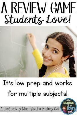 A Review Game Students Love - Whether you're studying for an end of chapter review, the entire unit, doing year end test prep, or ANY type of test - you're going to LOVE this review game! It works great for ANY subject matter with 3rd, 4th, 5th, 6th, 7th, 8th, 9th, 10th, 11th, and 12th grade students. Did I mention a FREE download too?! What more could you ask for? {test prep freebie} Test Review Games High School, Test Review Games, Study For A Test, Exam Review, Secondary Teacher, How To Study, Social Studies Teacher, Review Activities, 12th Grade