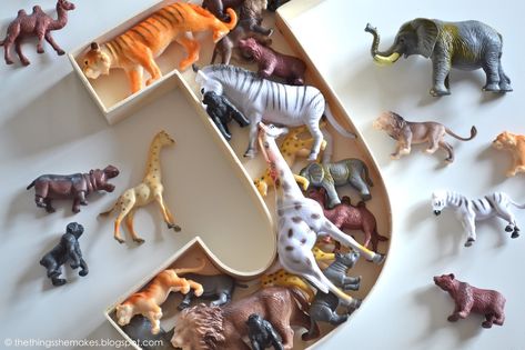 Craft Ideas For Bedroom, Elephant Theme Nursery, Craft Room Shelves, Upcycle Toys, Plastic Animal Crafts, Elephant Themed Nursery, Wooden Letters Decorated, Decorating A New Home, Elephant Theme