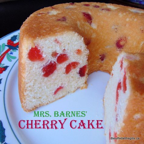 Newfoundland Cherry Cake, Cherry Walnut Cake, Cherry Pound Cake Recipes, Newfoundland Christmas, Cherry Cake Recipe, Newfoundland Recipes, Cake Cherry, Canadian Cuisine, Glace Cherries