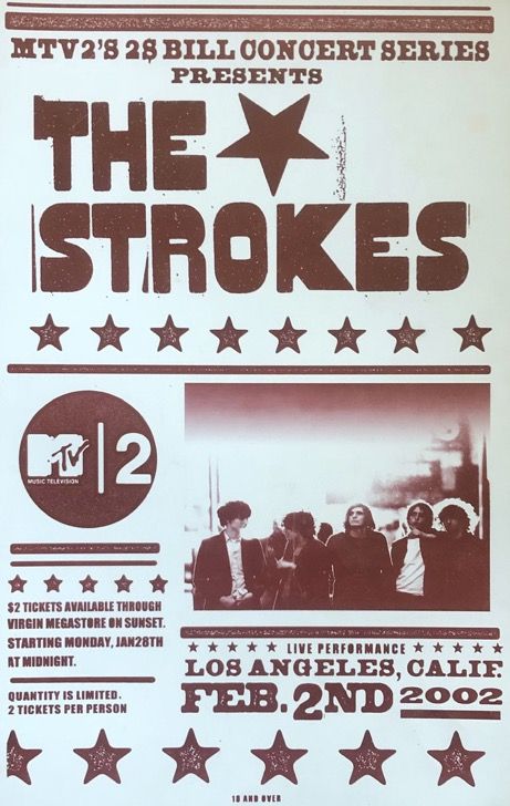 Concert Series Poster, The Strokes Poster, Strokes Poster, Diy Graphic Tee, College Wall Decor, Series Poster, Music Collage, Dorm Posters, Concert Poster