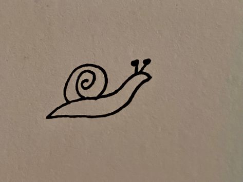 Snail Tattoo Simple Cute, Snail Tattoo Simple, Unfinished Drawing, Snail Tattoo, Funky Tattoos, Tattoo Simple, Eye Of The Beholder, Simple Tattoos, The Eye