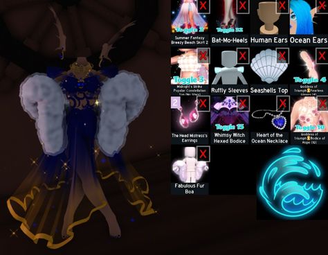 Galaxy Fashion Royale High, Royale High Space Outfit, Spaced Out Royal High, Galaxy Space Fashion Royale High, Royal High Hat Combos, Royale High Dark Fairy Outfit, Starlight Set Royale High, Royale High Hat Combos, Bodice Combos Royale High