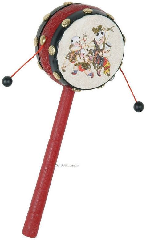 Asian Monkey, Drum Party, New Year Symbols, Chinese New Year Party, Chinese Temple, Instruments Art, New Year's Party Decorations, Chinese Decor, Traditional Toys