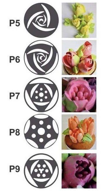 Russian Cake Decorating Tips, Russian Cake Decorating, Cupcake Icing Designs, Sparkly Wedding Cakes, Russian Nozzles, Cake Nozzles, Cupcake Flower, Cake Decorating Flowers, Cupcake Decorating Tips