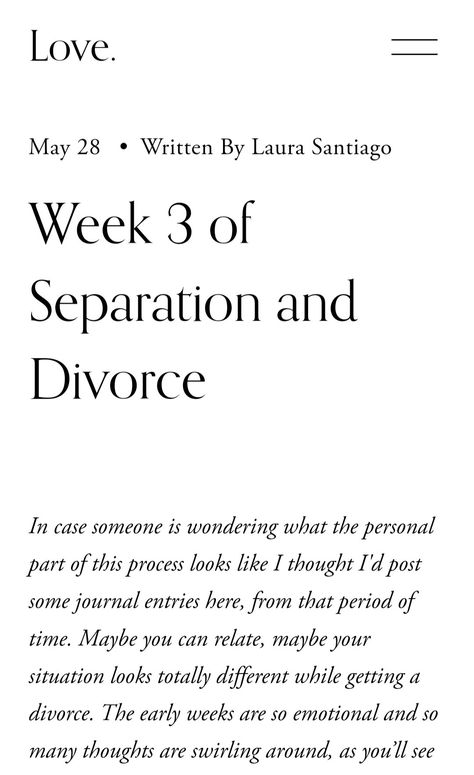 Screenshot of blog post title: Week 3 of Separation and Divorce Divorce Coping Skills, How To Cope With Divorce, Going Through Divorce Quotes Strength, Divorce Inspirational Quotes, Going Through Divorce Quotes, Life After Divorce Quotes, Quotes About Divorce, Stages Of Divorce, Divorce Checklist