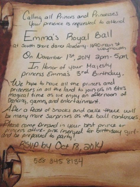 Royal ball invitation Princess Ball Invitations, Royal Ball Theme, Royal Ball Invitation, Royal Ball Party, Royal Ball Birthday Party, Indian Wedding Invitation Box, Ball Theme Birthday, Dinner Invitation Wording, Ball Invitation