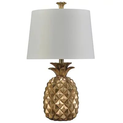 Pineapples Art, Tropical Room Decor, Lamps Gold, Pineapple Table, Tropical Room, Home Art Gallery, Cute Lamps, Unusual Lighting, Pineapple Lamp