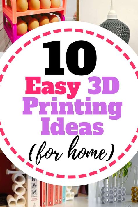 Decorate your home with these unique and functional 3D printing ideas for your home. From decor to practical items, get started making these easy projects. 3d Printing Ideas Organization, 3d Printing Ideas For Beginners, Functional 3d Printing Ideas, Quick 3d Prints, Simple 3d Printing Ideas, Unique 3d Printing Ideas, 3d Printing Organization, Functional 3d Prints, Useful 3d Printing Ideas