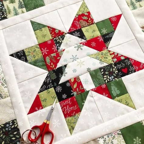 Quilting Free Patterns | Christmas Tree Star Quilt pattern https://quiltinstructions.com/christmas-tree-star-quilt-pattern/ Christmas Tree Quilted Table Runner, Christmas Tree Quilt Block Patterns, Christmas Tree Quilt Pattern, Christmas Tree Quilt Block, Tree Quilt Block, Tree Quilt Pattern, Christmas Quilting Projects, Christmas Quilt Blocks, Star Quilt Pattern